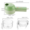 Image of 4 in 1 Portable Electric Vegetable Cutter Set