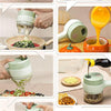 Image of 4 in 1 Portable Electric Vegetable Cutter Set