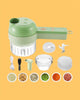Image of 4 in 1 Portable Electric Vegetable Cutter Set