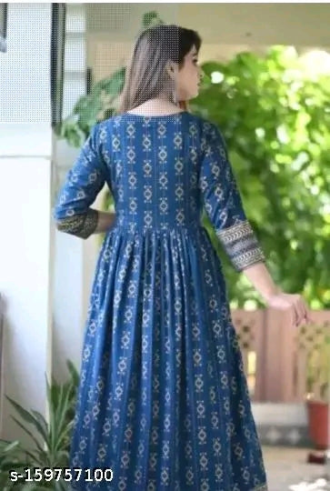 Elegant Anarkali Kurti in Premium Rayon Fabric ✨