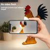 Image of LED Rooster Night Light Touch With Sound Rechargeable Bedroom Bedside Lamp Dimmable Car Ambience Aroma Carrying Lamp Home Decor