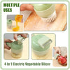 Image of 4 in 1 Portable Electric Vegetable Cutter Set