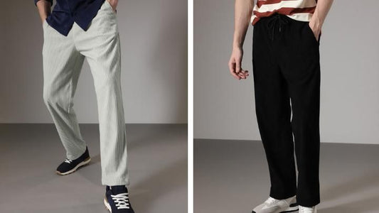 Combo of 2 Men's Caudray Fabric Stylish Pants - Kukapi