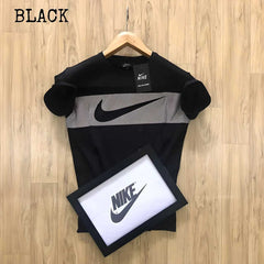 Nike Black Half Sleeves T-Shirt - Kukapi