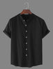 Image of TRYTHIS Cotton Solid Half Sleeves Polo Neck Mens Shirt - Kukapi