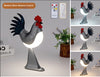 Image of LED Rooster Night Light Touch With Sound Rechargeable Bedroom Bedside Lamp Dimmable Car Ambience Aroma Carrying Lamp Home Decor