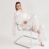 Image of Silk/Linen Clothing Set - White