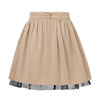 Image of Kids Beige Cotton Skirt with Submarine