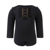 Image of Black Onesie with Golden Trim