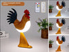 Image of LED Rooster Night Light Touch With Sound Rechargeable Bedroom Bedside Lamp Dimmable Car Ambience Aroma Carrying Lamp Home Decor