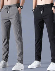 Men Solid  Track Pants ( Pack Of 2 ) - Kukapi