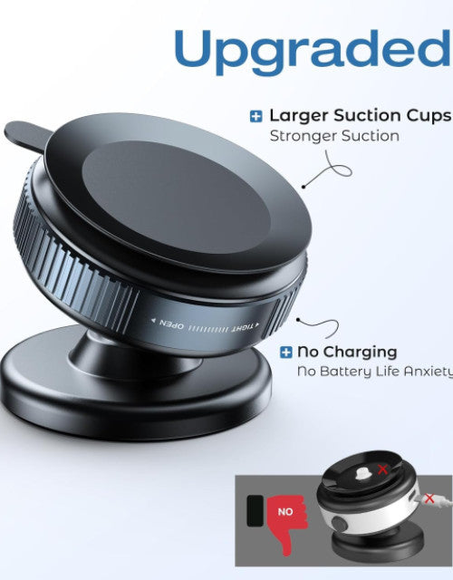 Vacuum Magnetic Suction Cup Phone Mount with 360 Degree Rotation - Kukapi