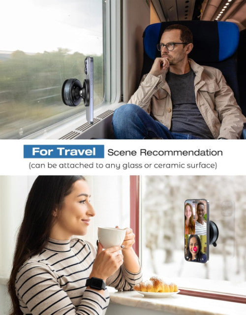 Vacuum Magnetic Suction Cup Phone Mount with 360 Degree Rotation - Kukapi